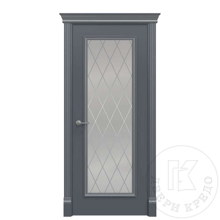 Дверь остеклённая окрашенная эмалью ПДО.301